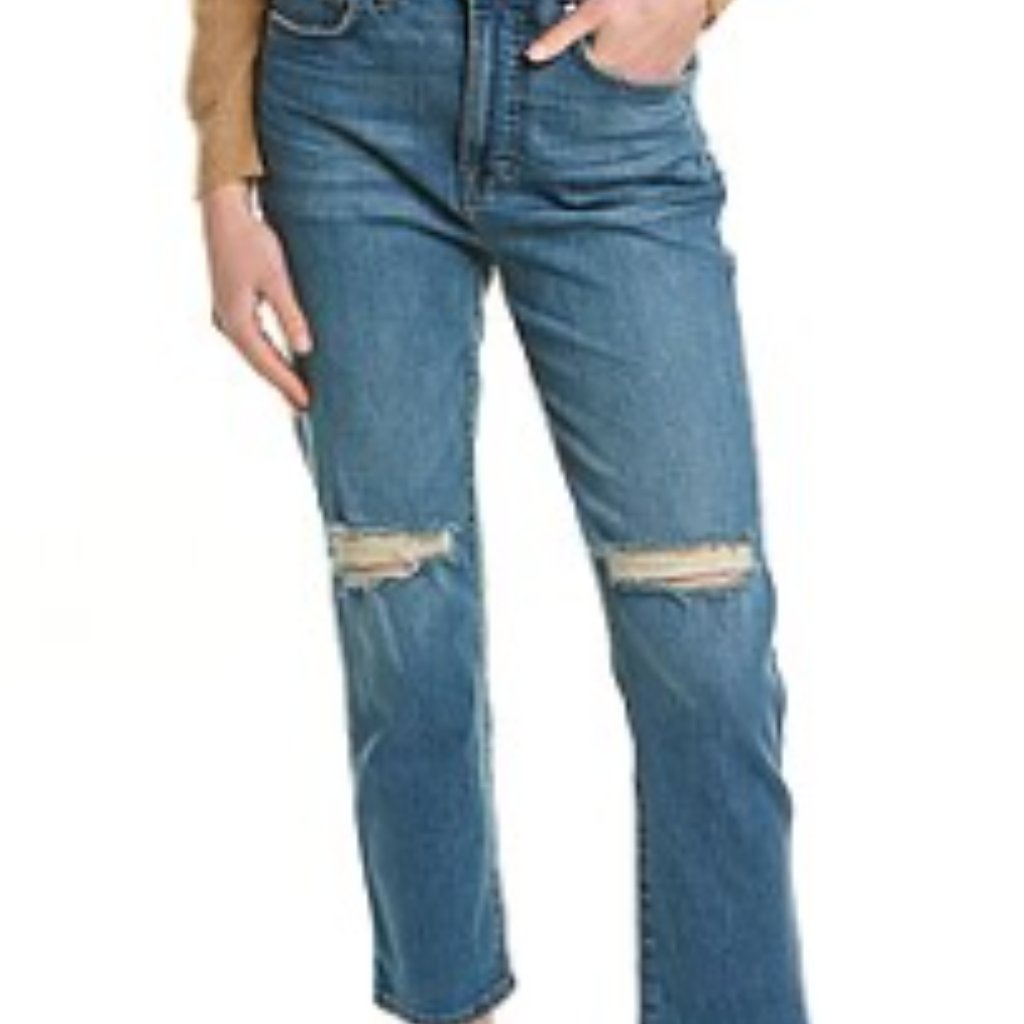 Madewell The Perfect Vintage Crop Jean Distressed, Size 26